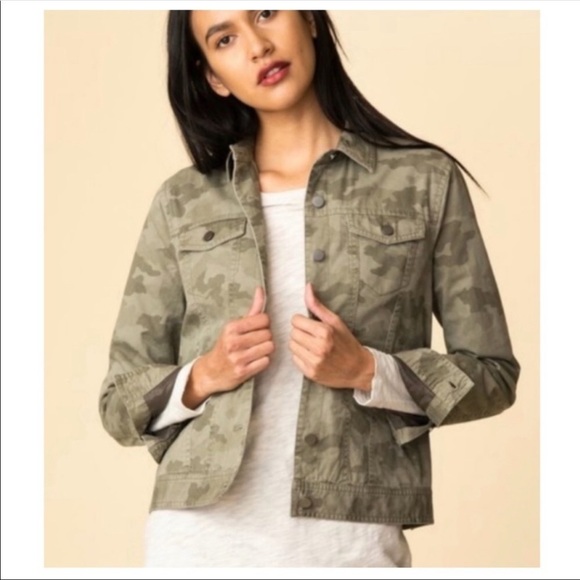 ATM Sage Green Camouflage Medium Denim Jacket - Picture 12 of 12